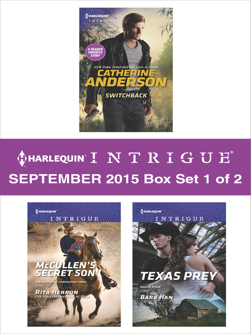 Title details for Harlequin Intrigue September 2015--Box Set 1 of 2 by Catherine Anderson - Wait list